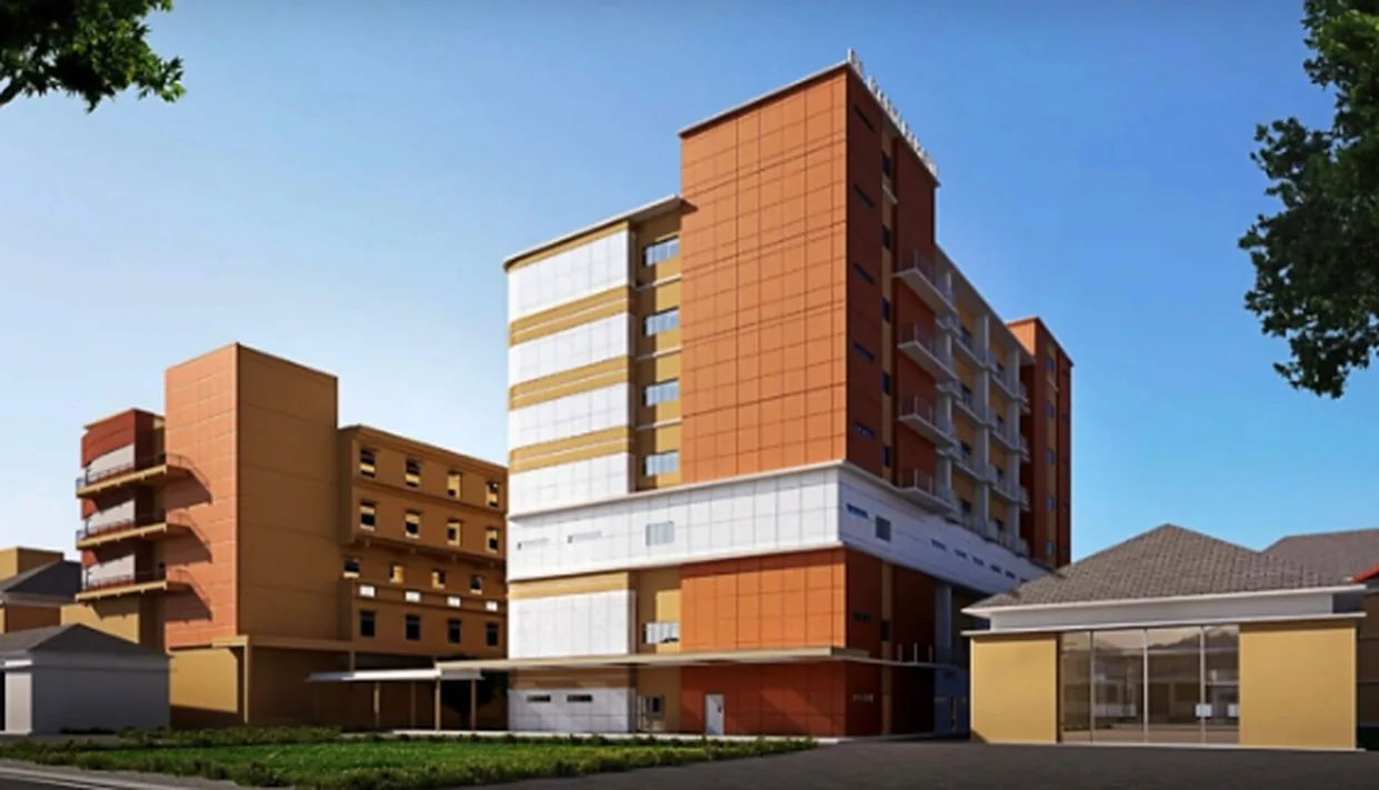 The Betania inpatient building at RS Mardi Rahayu in Kudus, seen from the forecourt